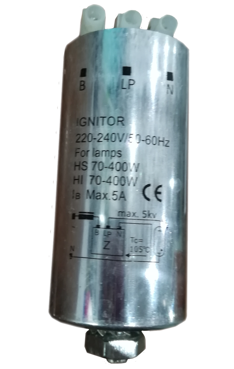 ИЗУ Импульсное зажигающее устройство 70/400Вт 3-х контактный - фото 2 - id-p49799020