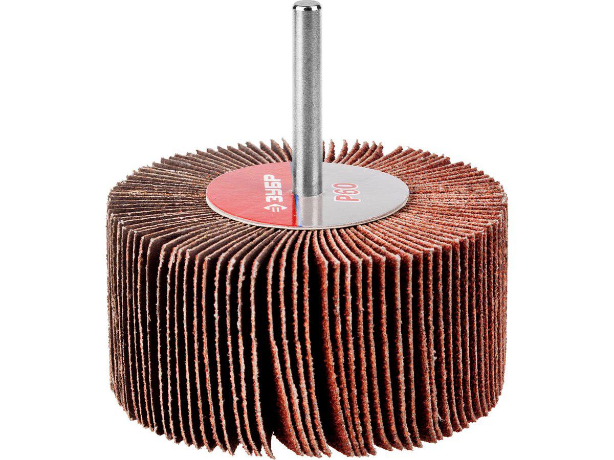 Круг шлифовальный ЗУБР "МАСТЕР" веерный лепестковый, на шпильке, тип КЛО, зерно-электрокорунд нормальный, P60, - фото 2 - id-p49800381