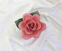 Фарфоровый цветок Роза. Италия. Ручная работа
