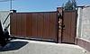 Откатные ворота "металл сайдинг" на консоли, фото 6