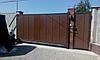 Откатные ворота "металл сайдинг" на консоли, фото 7