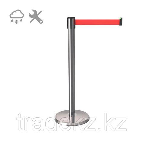 Стойка с вытяжной лентой, тенсатор Barrier Belt PROF 587P уличная (лента: 2,3; 2,5; 3,0; 3,6 м), фото 2