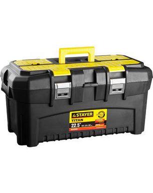 Ящик для инструментов STAYER 38016-22, MASTER, пластиковый, 580 x 320 x 280 мм, 22 дюйма , фото 2