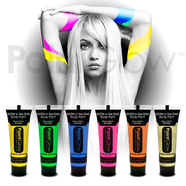 Краска светящаяся для грима Paint Glow зеленая 15 мл - фото 2 - id-p49860405