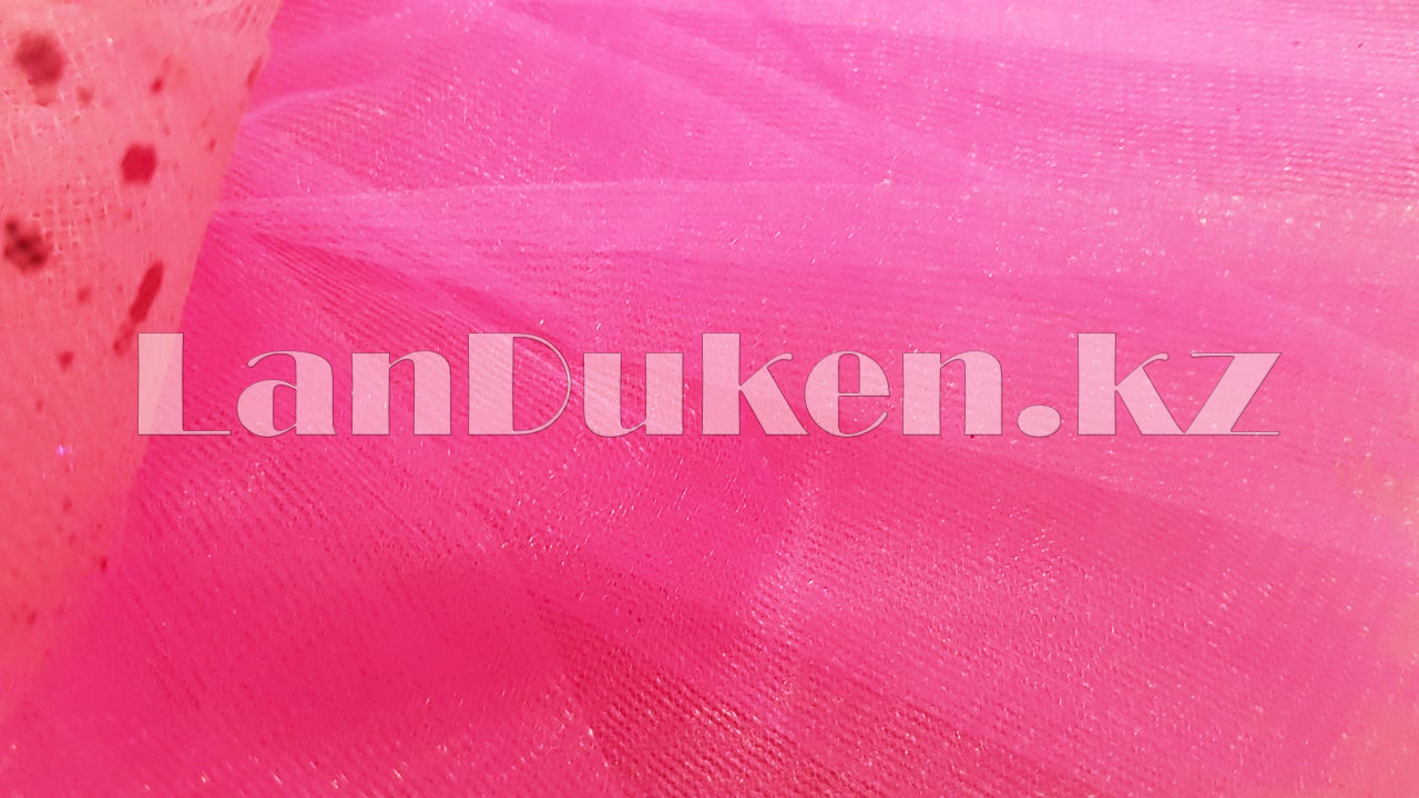Юбка детская для танцев розовая длина 30 см - фото 4 - id-p49809722