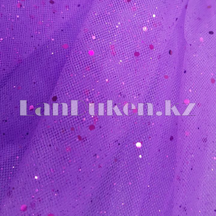 Юбка детская для танцев фиолетовая длина 30 см - фото 3 - id-p49809729