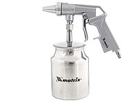 Пневмопистолет пескоструйный с нижним бачком 0,75л Matrix 57326