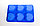 Силиконовая форма для кексов, прямоугольная,"Сердечки", 24*14 см, фото 2