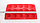 Силиконовая форма для кексов, прямоугольная, красная, 29*17 см, фото 4
