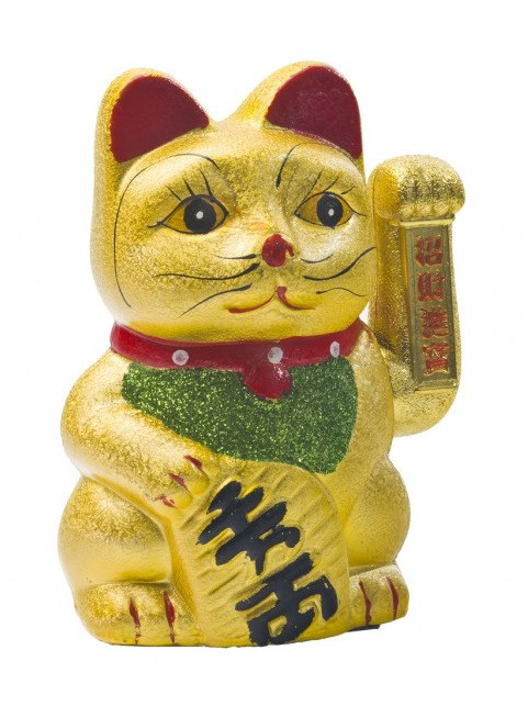 Статуэтка Японский кот удачи Манэки нэко 20 см - фото 1 - id-p49883322