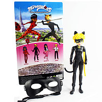 Набор фигурка и детская маска со световыми эффектами Супер Кот
