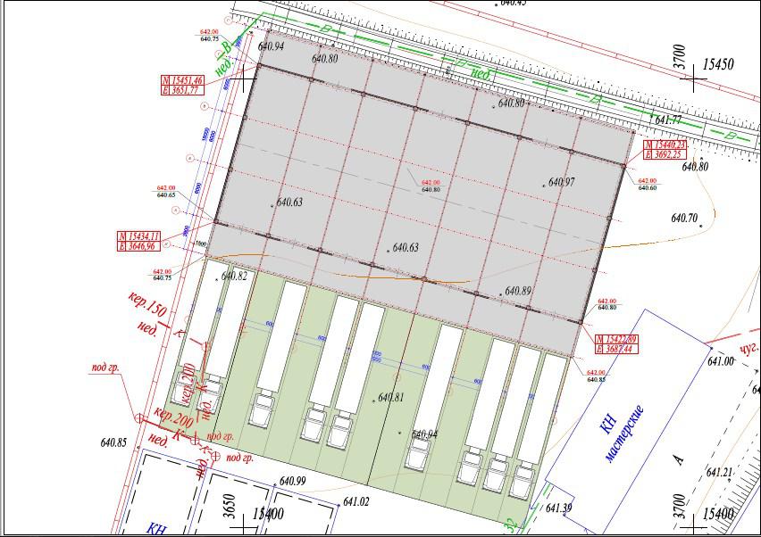 Посадка здания на местности