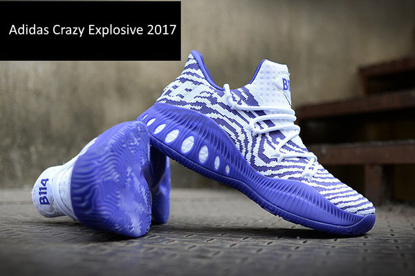 Adidas crazy explosive low blue hot sale