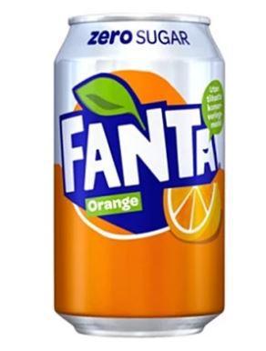 Fanta Zero Orange 330 мл (24 шт. в упаковке)