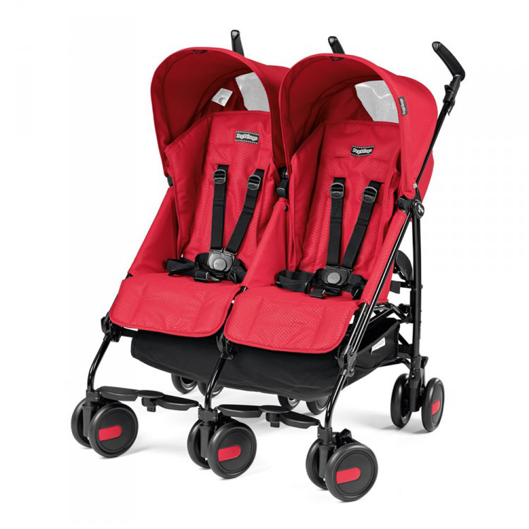 PEG PEREGO Kоляска трость Pliko MINI TWIN MOD RED