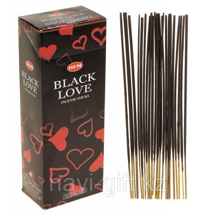 Благовония "HEM" 20 палочек угольные black love