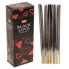 Благовония "HEM" 20 палочек угольные black love