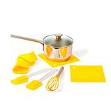 Набор кухонных аксессуаров из силикона «Солнышко и облочко» [7 предметов] (Желтый), фото 2