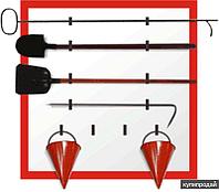 Щит пожарный открытый металлический (комплект)