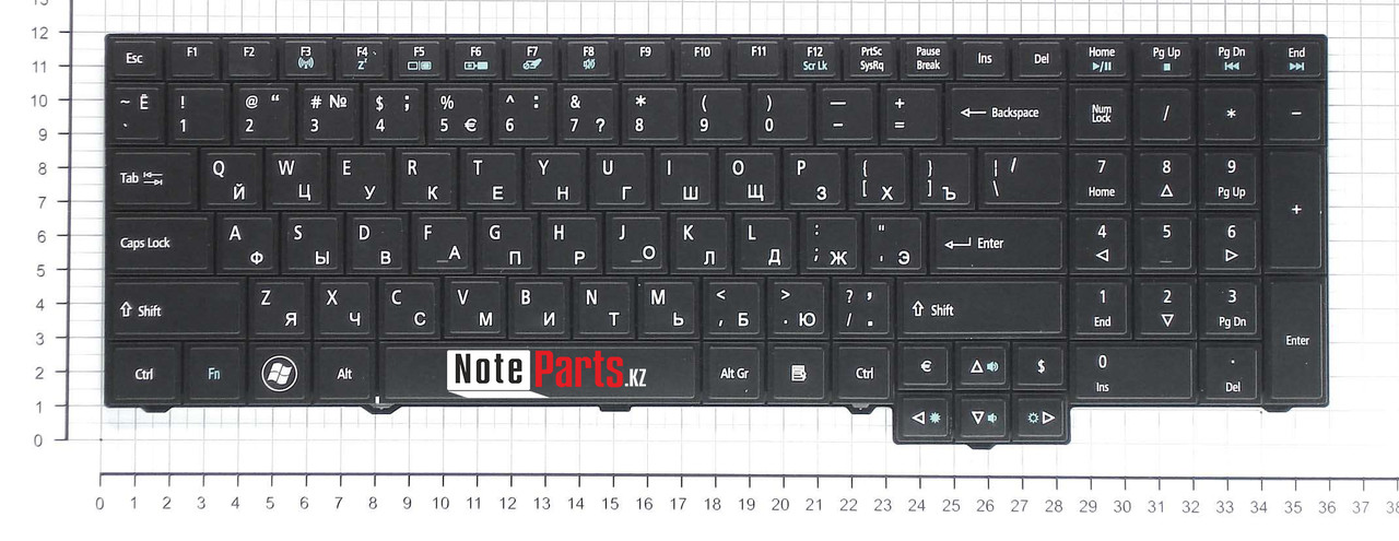 Клавиатура для ноутбука Acer TravelMate 5760, RU, черная