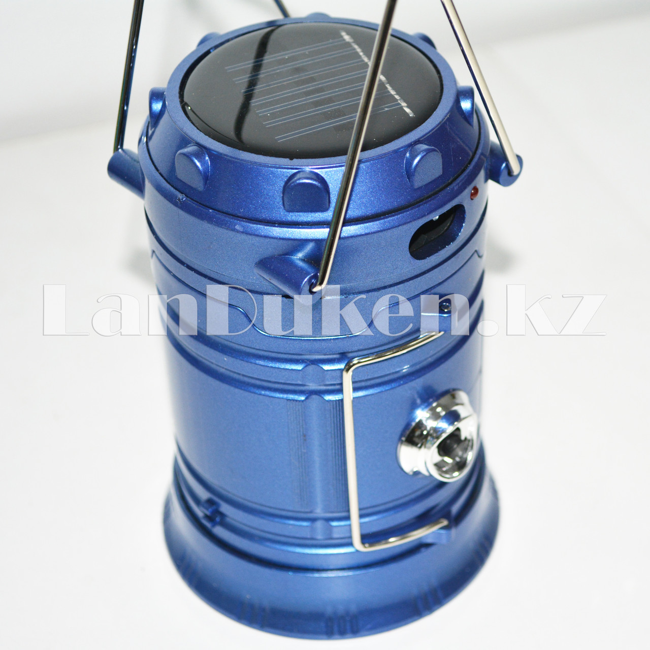 Ручной светодиодный фонарь 2 в 1 синий "Rechargeable Camping Lantern SH-5800T" с USB выходом - фото 5 - id-p49951753