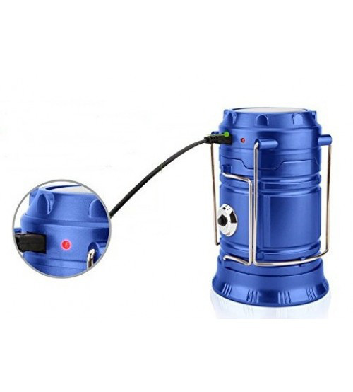 Ручной светодиодный фонарь 2 в 1 синий "Rechargeable Camping Lantern SH-5800T" с USB выходом - фото 6 - id-p49951784