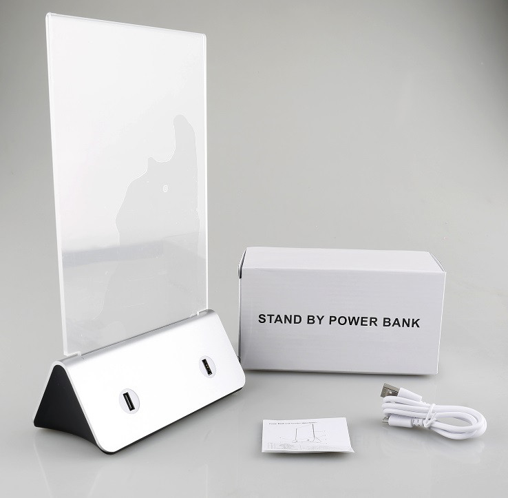 Зарядное устройство Power bank menu 13000 mah серебро в комплекте