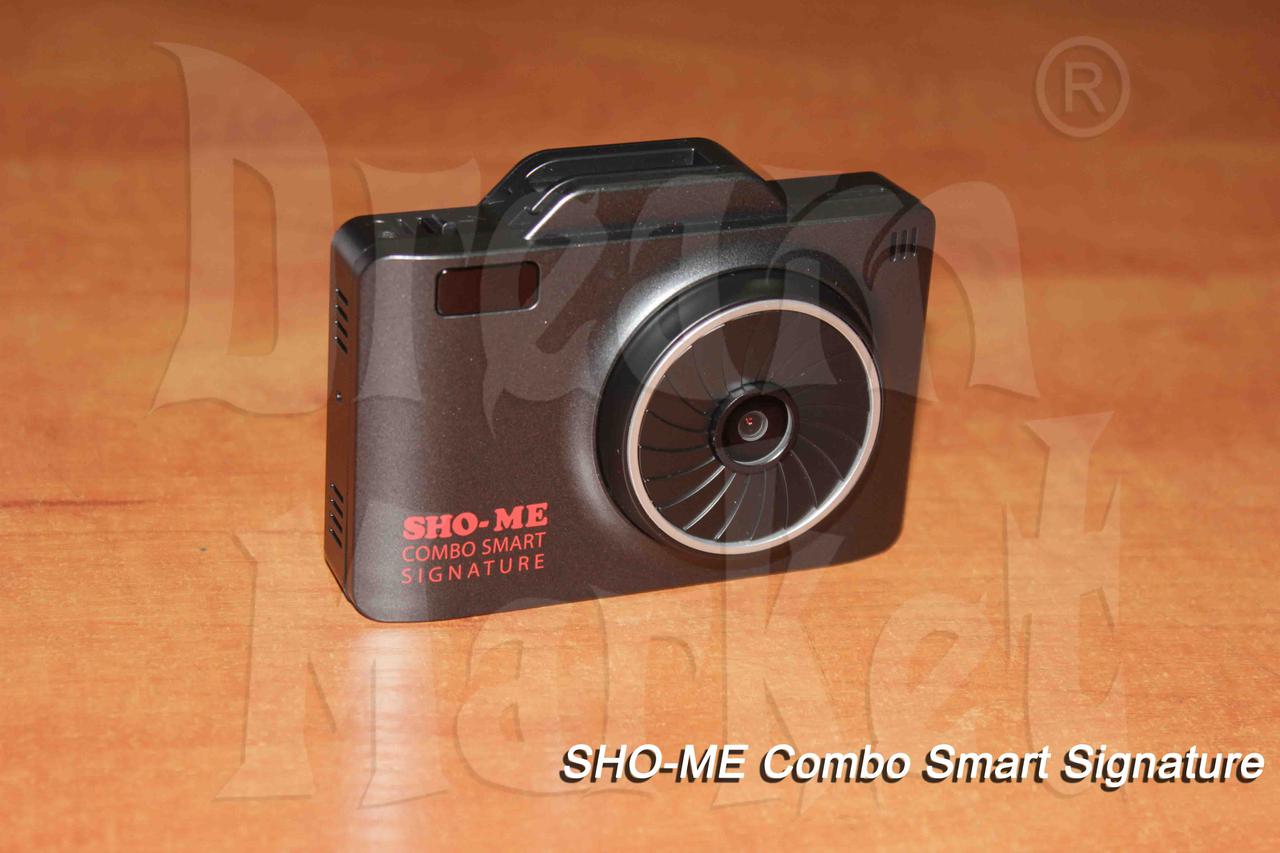 Sho-Me Combo Smart Signature, видеорегистратор, радар-детектор, GPS, база камер