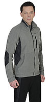 Куртка флисовая "Актив" серая, отделка черная
