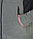 Куртка флисовая "Актив" серая, отделка черная, фото 6