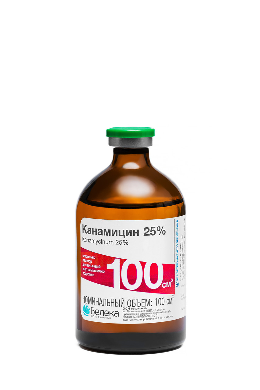 Канамицин 25% 100 мл