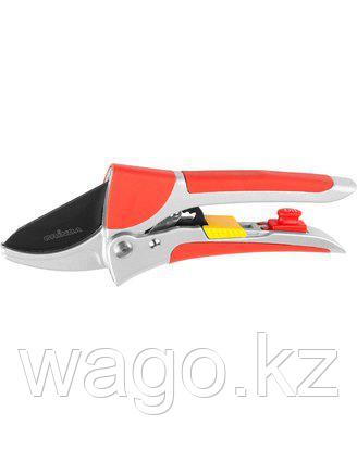 СЕКАТОР САДОВЫЙ GRINDA 8-423037_Z01, EXPERT, АЛЮМИНИЕВЫЕ РУЧКИ, УПОРНАЯ ПЛАСТИНА, ХРАПОВЫЙ МЕХАНИЗМ, 200 ММ, фото 2