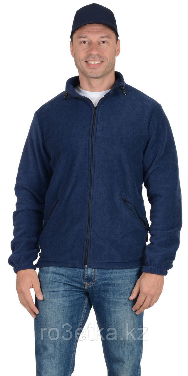 Куртка флисовая AG 260 г/кв.м. мужская тёмно-синяя