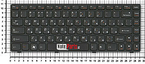 Клавиатура для ноутбука Lenovo B480, G480, Z480