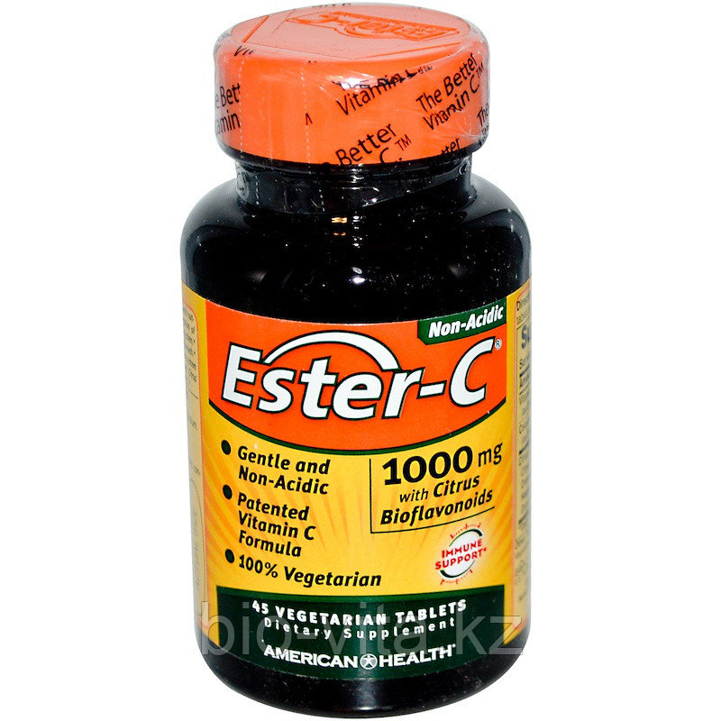 American Health, Эстер-С 1000 мг 45 таблеток. Ester C (лучшая форма усвоения витамина С не раздражает желудок)