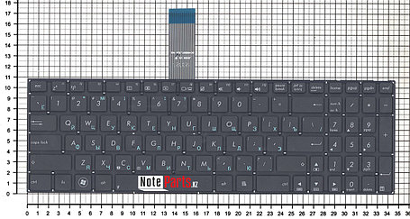 Клавиатура для ноутбука Asus X550, RU, черная, фото 2