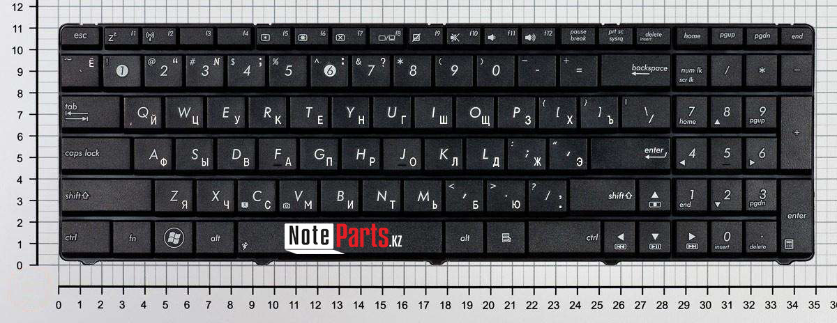 Клавиатура для ноутбука Asus G51 / K52 / K72 RU - фото 1 - id-p38379032