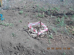 Установка геодезических реперов и деформационных марок