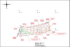 Посадка участка и проектной документации зданий на топографическую основу