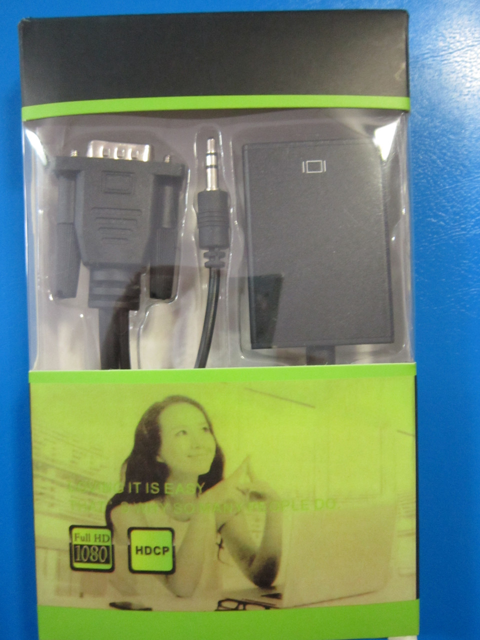 Конвертер VGA (M)-HDMI (F) 3.5mm с дополнительным питанием, Алматы