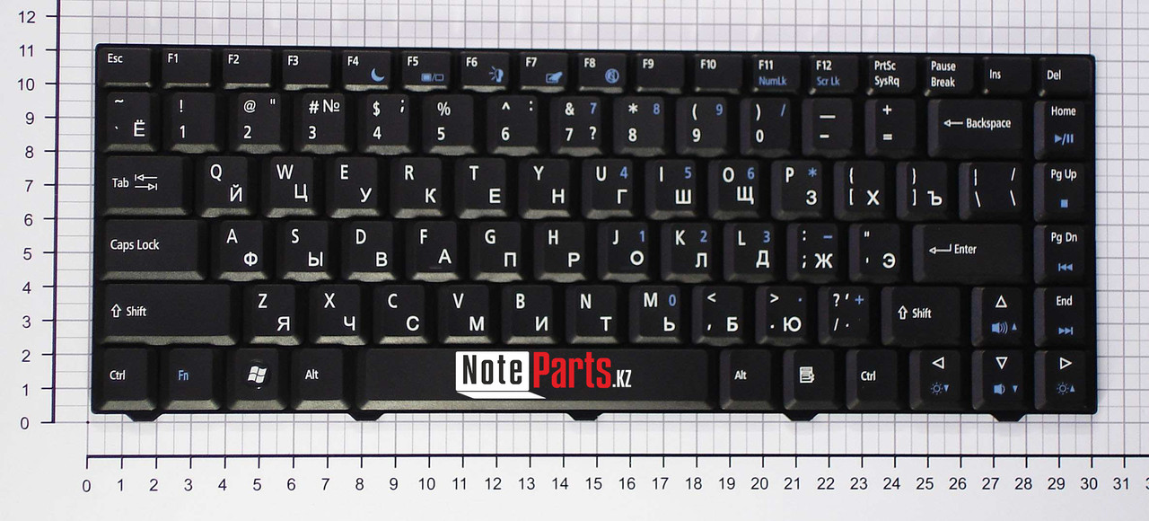 Клавиатура для ноутбука Acer Emachines E520/ D520/ D720/ M575/ D500/ E700, RU, черная - фото 1 - id-p38533603