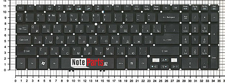 Клавиатура для ноутбука Acer Aspire M5-581G/ 581T/ V5-571/ 531, RU, черная, фото 2