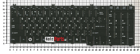 Клавиатура для ноутбука Toshiba Satellite C650/ C660/ L650/ L670, RU, черная, фото 2