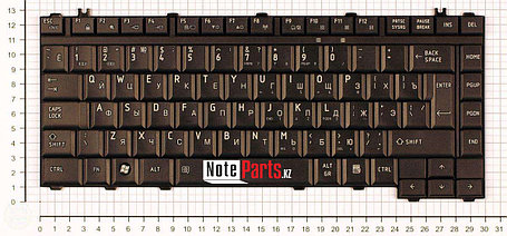 Клавиатура для ноутбука Toshiba Satellite A300/ M300/ L300, RU, черная, фото 2