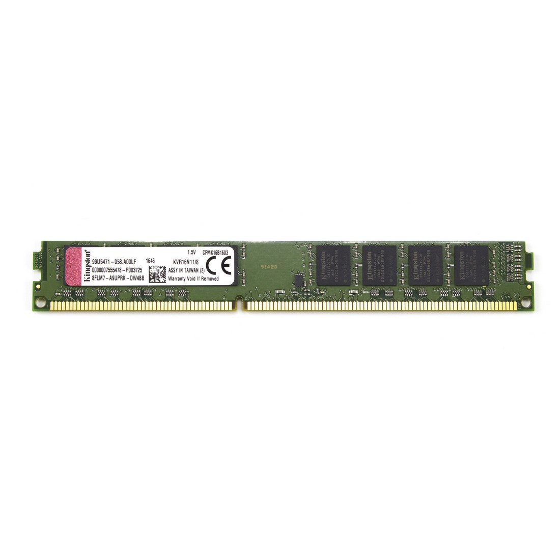 Модуль памяти Kingston KVR16N11/8 CL11 DDR3 8 GB DIMM 16 chip - фото 1 - id-p49391977