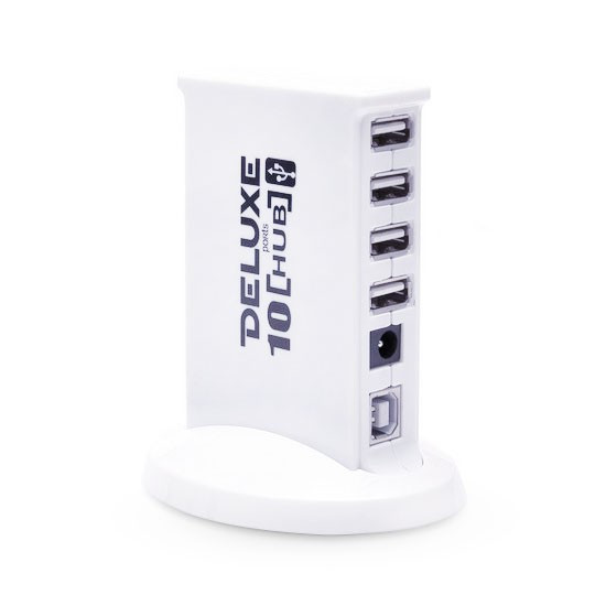 Расширитель USB Deluxe на 10 Портов DUH1002W - фото 1 - id-p49392521
