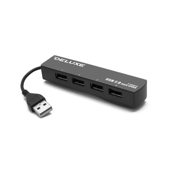 Расширитель USB Deluxe на 4 Порта DUH4009B - фото 1 - id-p49392529