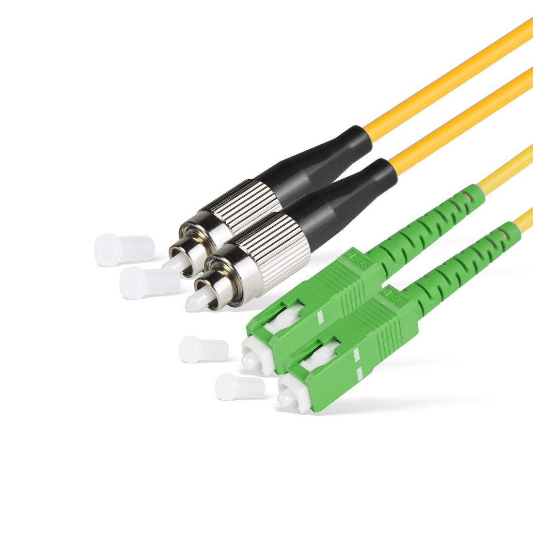 Патч Корд Оптоволоконный SC/APC-FC/UPC SM 9/125 Duplex 3.0мм 1 м