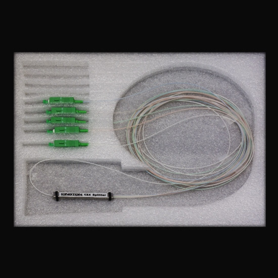 Splitter KINGTON SPL4 GPON 1:4 Type PLC Case type SHC in 900/out 900 Simplex SC/APC