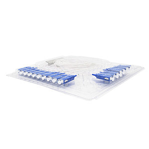 Сплиттер оптоволоконный PLC А-Оптик 1х16 SC/UPC 1,5m SM